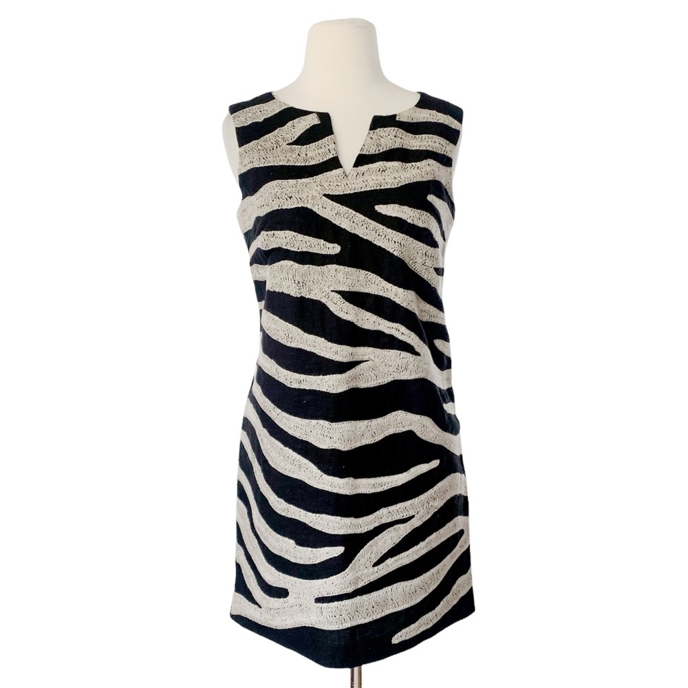 Michael kors zebra embroidered dress size 4P